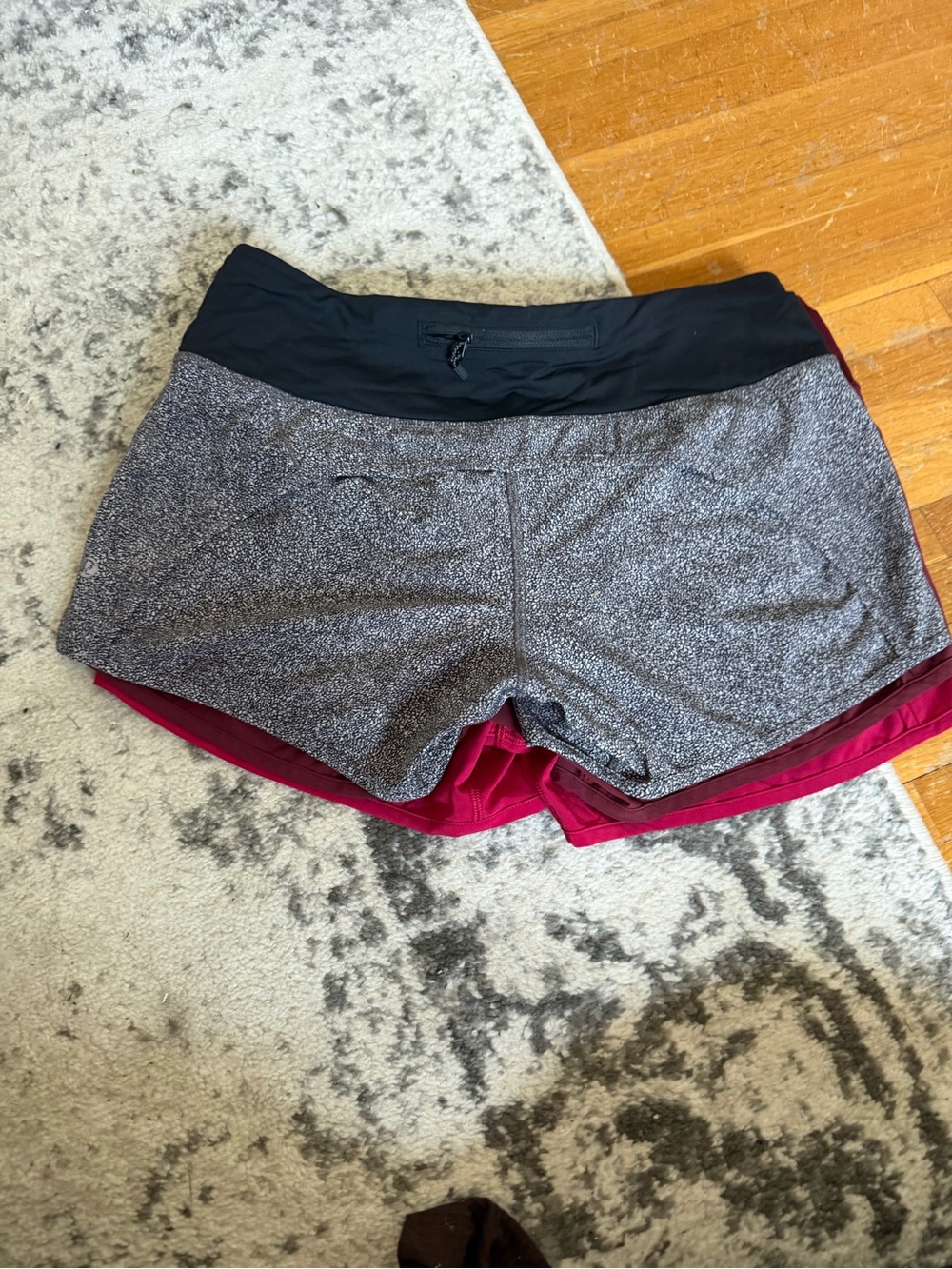 lululemon athletica Shorts bundle: Maroon, Fuchsia, and Black/grey - Picture 2 of 15